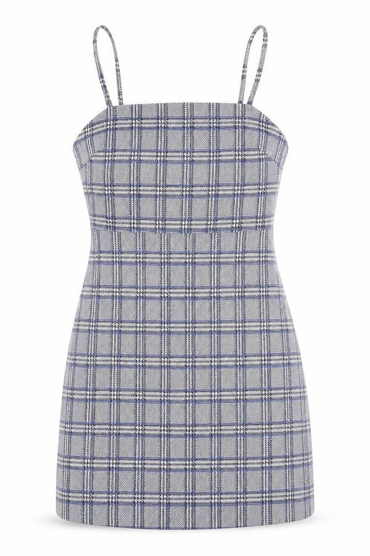 Primark Womens Blue Plaid  Bodycon  Size 4