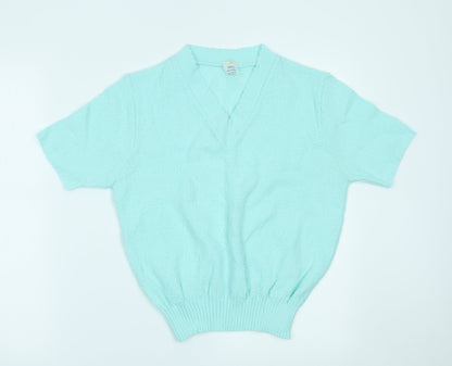Preworn Womens Blue   Basic T-Shirt Size 8