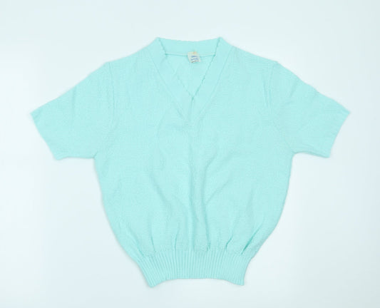 Preworn Womens Blue   Basic T-Shirt Size 8