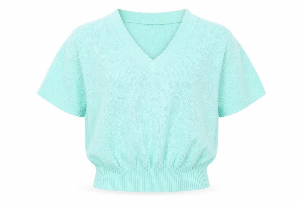 Preworn Womens Blue   Basic T-Shirt Size 8