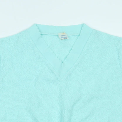 Preworn Womens Blue   Basic T-Shirt Size 8