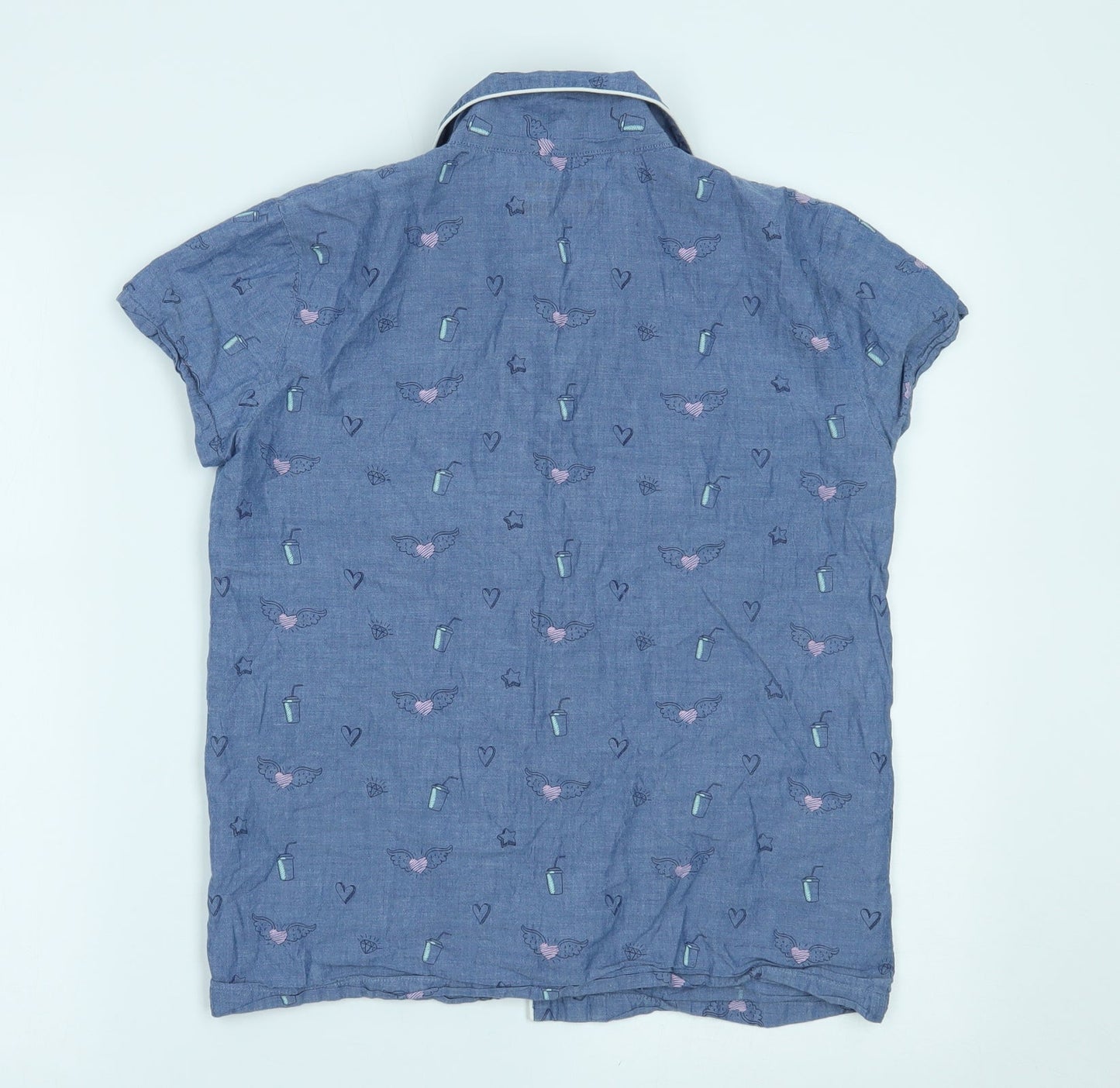 Matalan Girls Blue   Top Pyjama Top Size 14 Years
