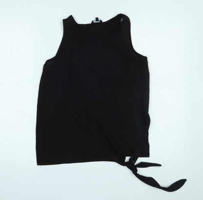 Preloved Peacocks Womens Black   Basic Tank Size 10 - Front