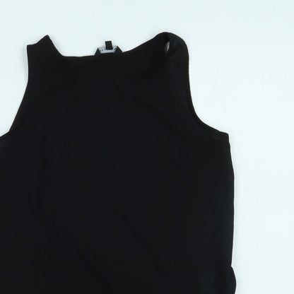 Preloved Peacocks Womens Black   Basic Tank Size 10 - Detail