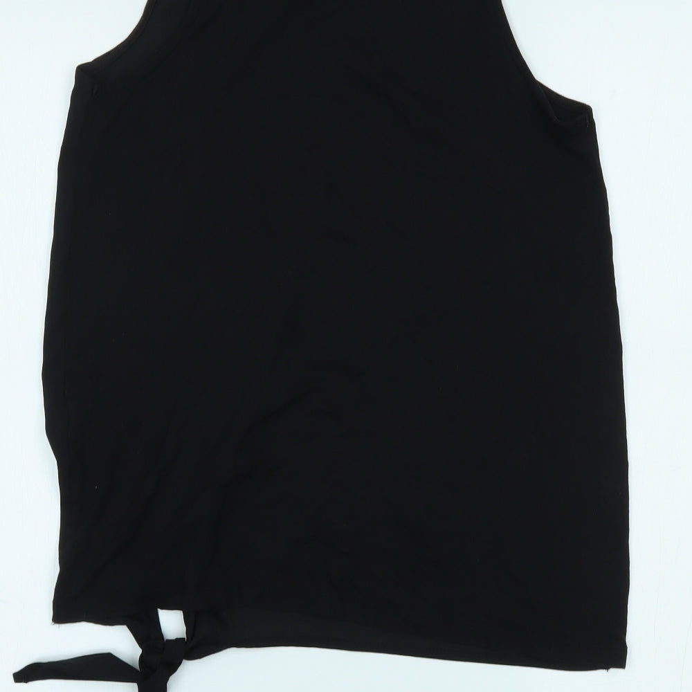 Peacocks Womens Black   Basic Tank Size 10