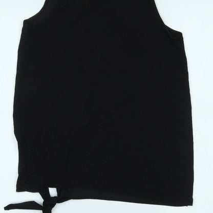 Preloved Peacocks Womens Black   Basic Tank Size 10 - Label