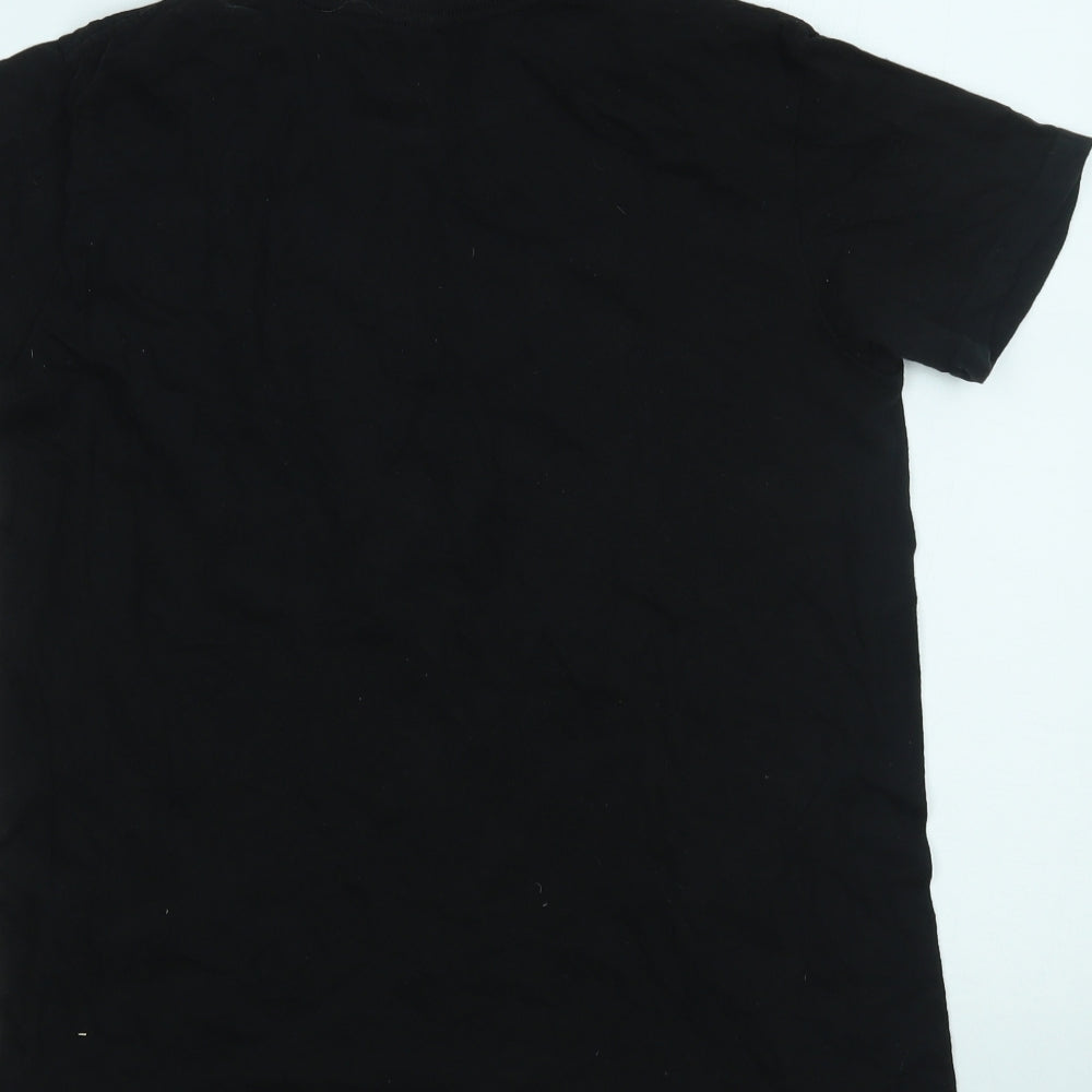 Club Mens Black    T-Shirt Size S