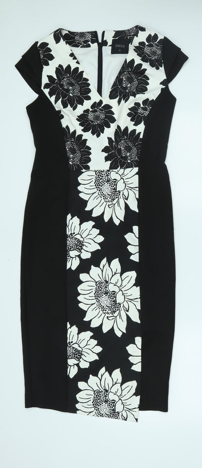Next Womens Black   Pencil Dress  Size 10