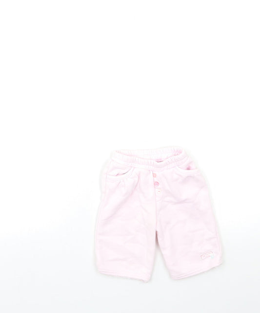 Preworn Baby Pink   Sweatpants Trousers Size 3-6 Months