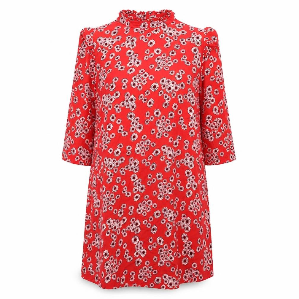 Papaya Womens Red Floral  A-Line  Size 14