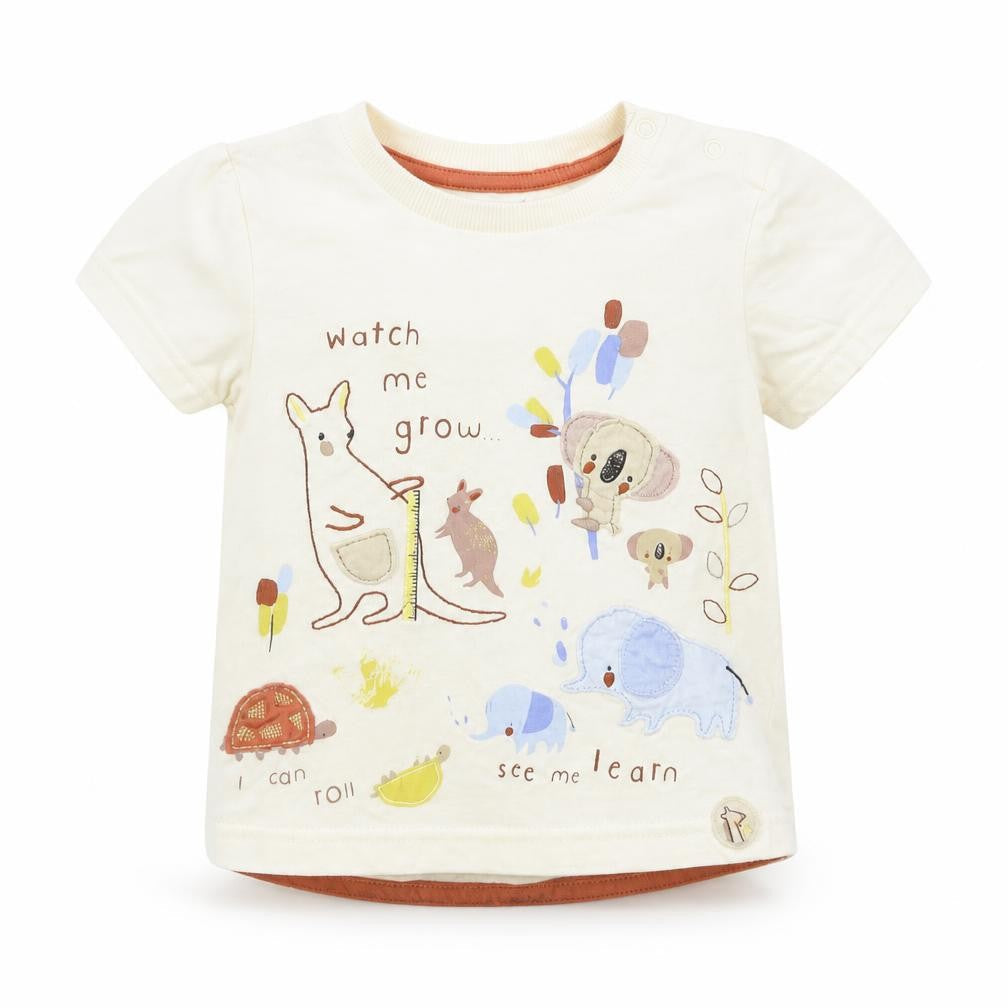 Nutmeg Baby Beige   Basic T-Shirt Size 12-18 Months