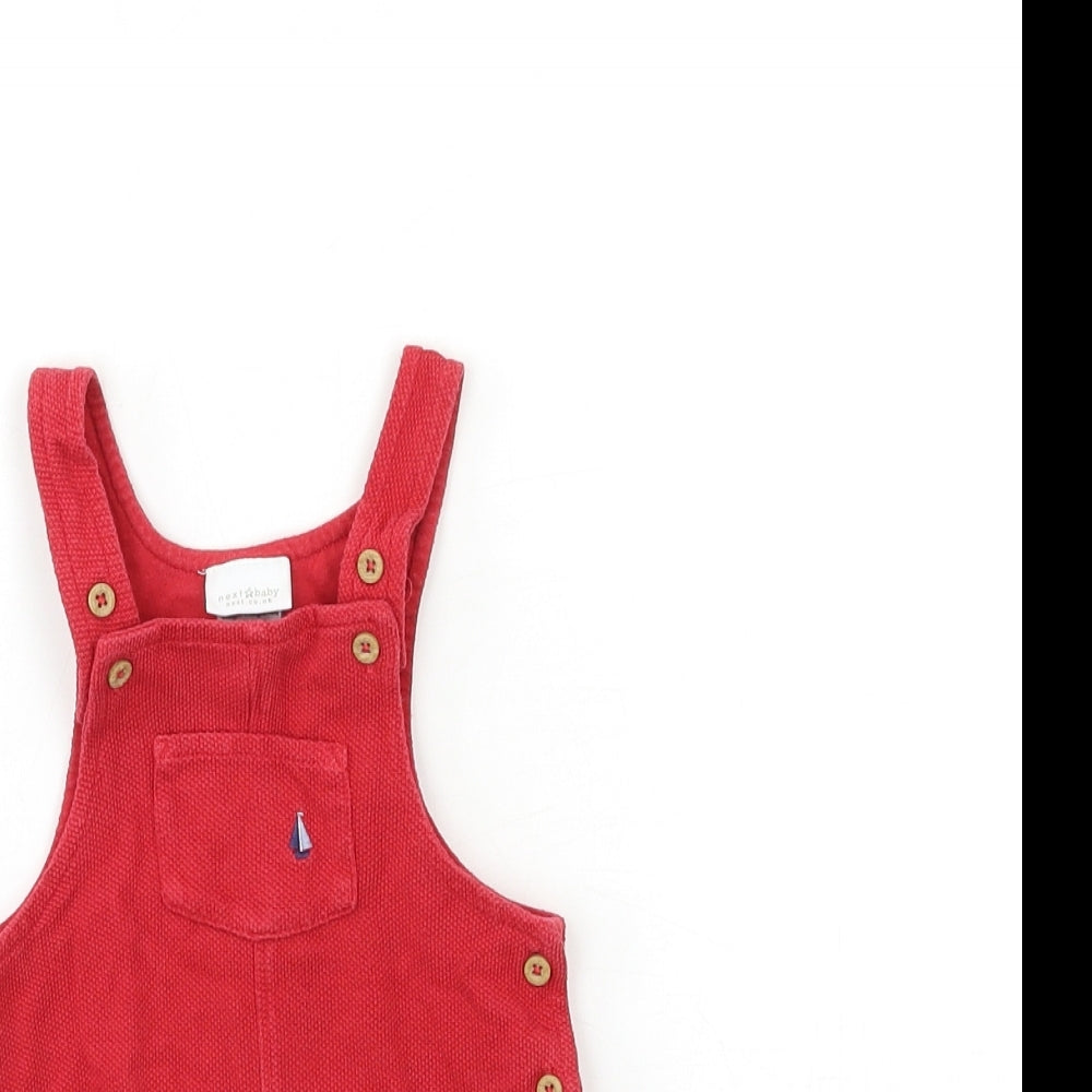 NEXT Baby Red   Dungaree One-Piece Size 6-9 Months