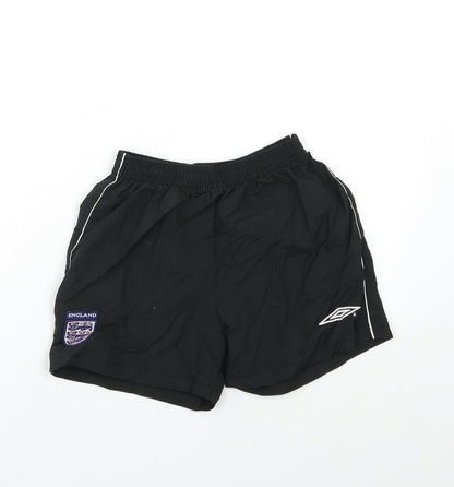 Umbro Boys Black   Sweat Shorts Size 6-7 Years