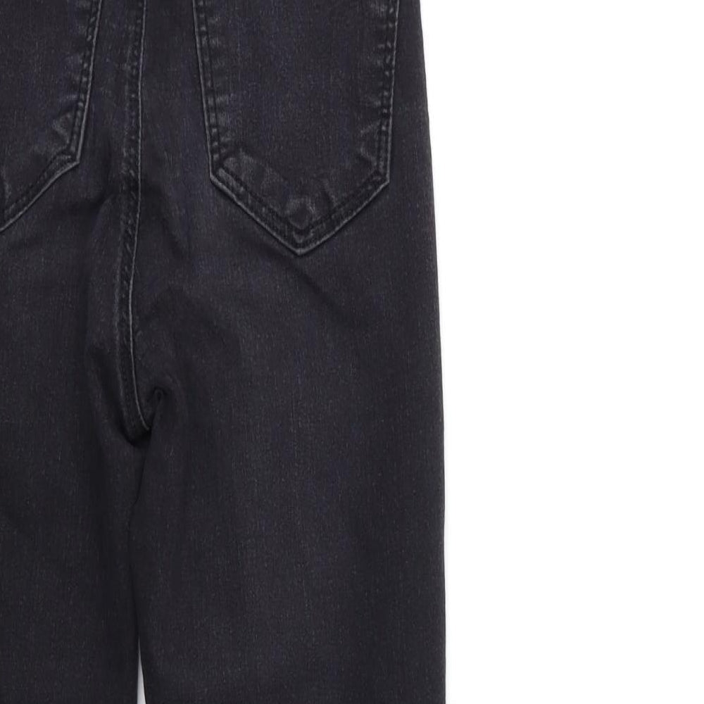 Topshop Womens Black  Denim Skinny Jeans Size 28 in L30 in