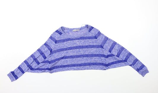 Atmosphere Womens Blue Striped  Pullover Jumper Size 8