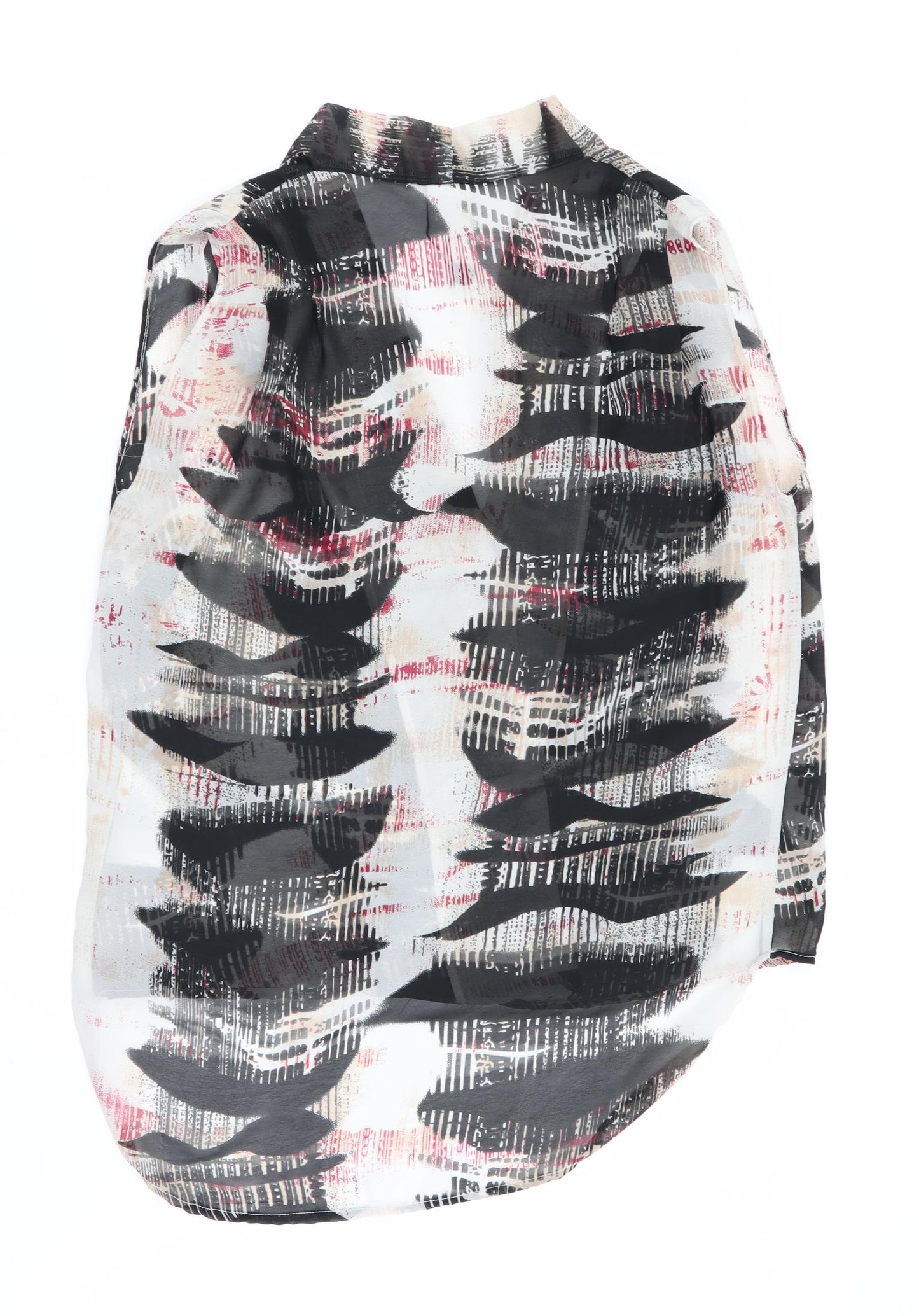 VERO MODA Womens Multicoloured Geometric  Basic Blouse Size M