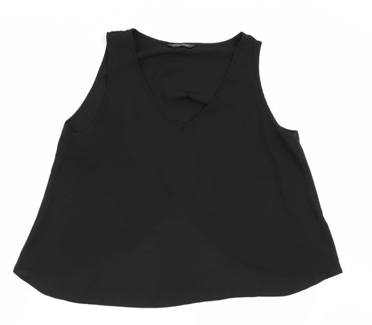 Miss Selfridge Womens Black   Basic Blouse Size 12