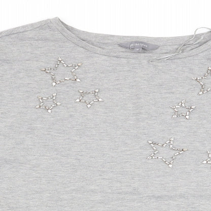 Principles Womens Grey   Basic T-Shirt Size 16