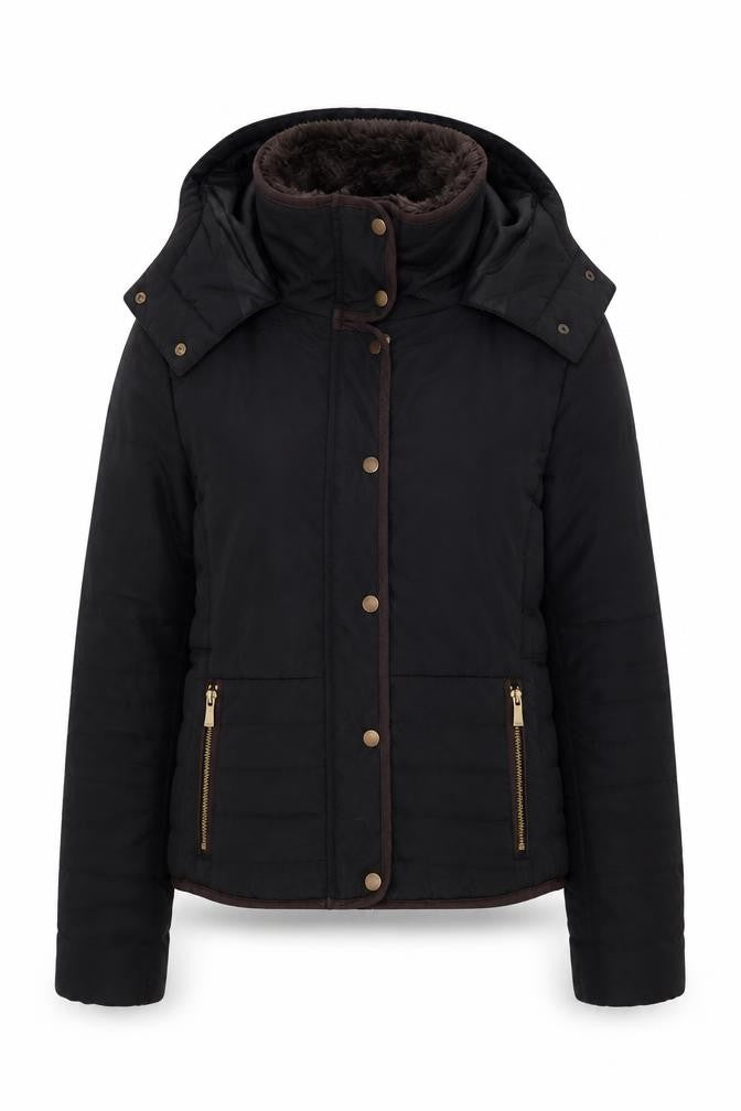 H&M Womens Black   Parka Coat Size 8