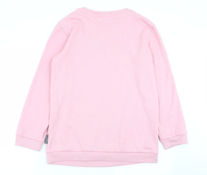 Disney Womens Pink Animal Print  Pullover Jumper Size XS