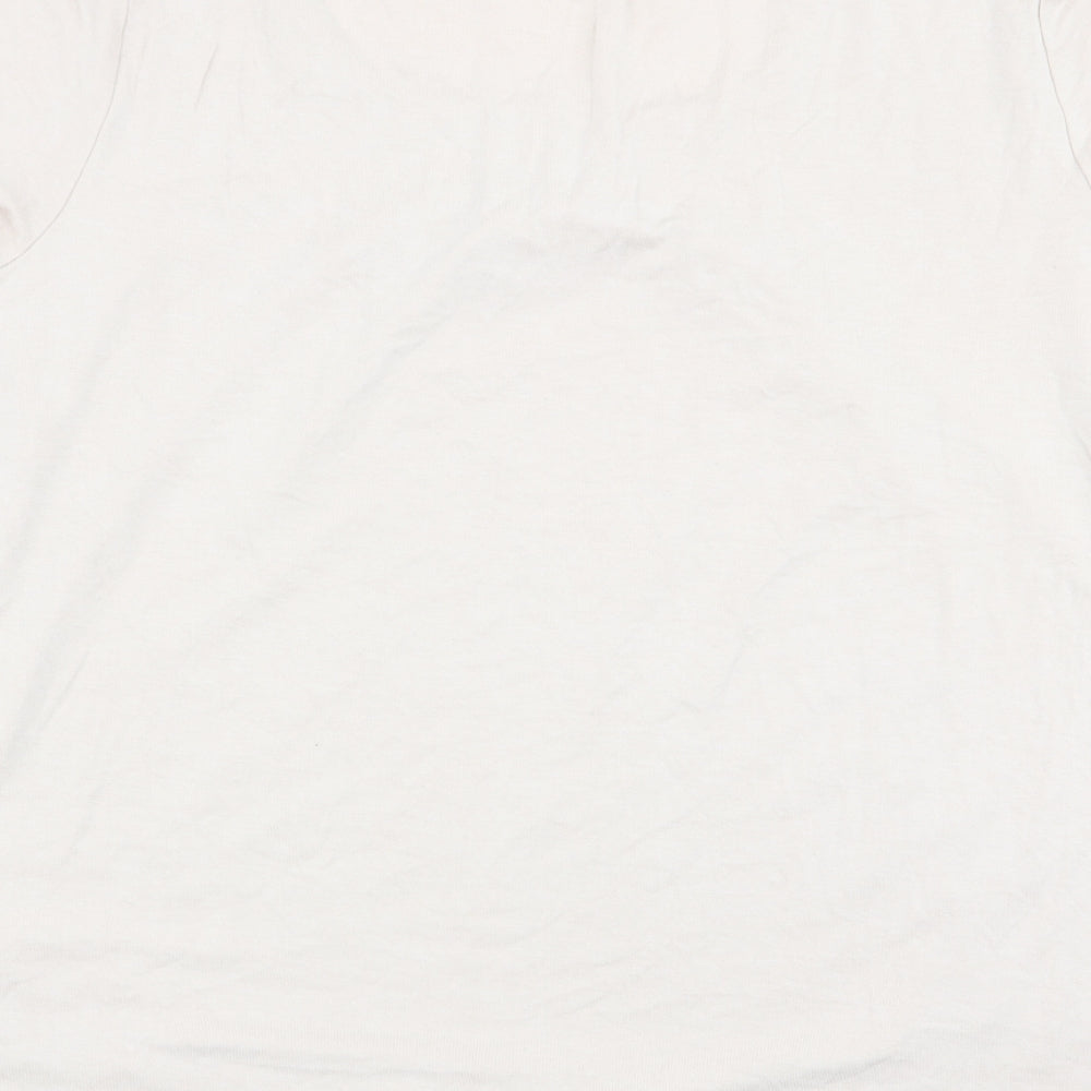 Preworn Womens Beige   Basic T-Shirt Size 14