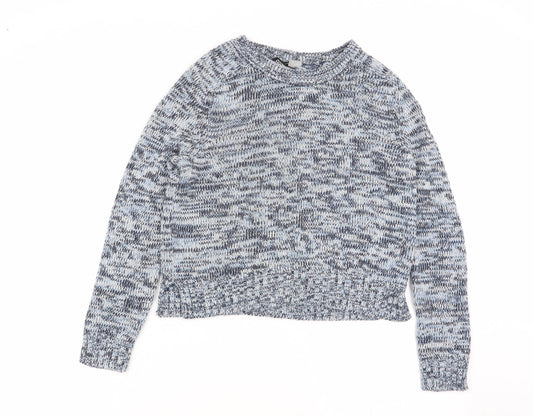 H&M Womens Multicoloured Geometric  Pullover Jumper Size 4