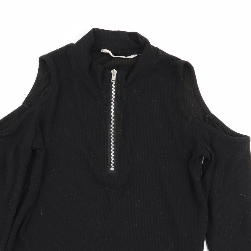 SheIn Girls Black   Basic T-Shirt Size 8 Years
