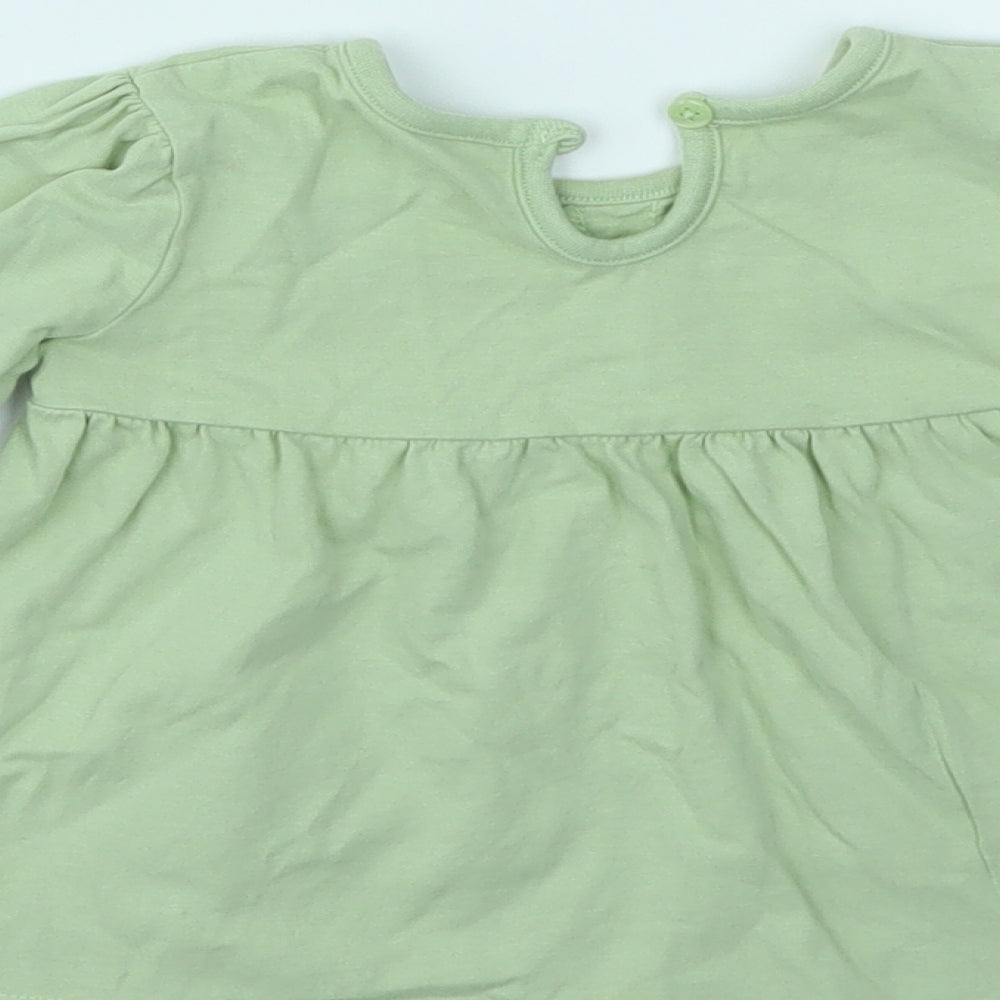 George Girls Green   Camisole T-Shirt Size 9-12 Months