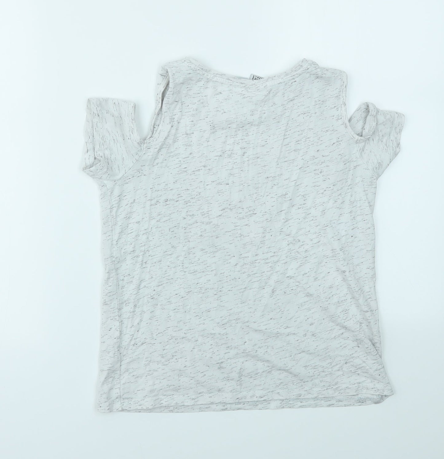MINI MOUSE Girls Grey   Basic T-Shirt Size 10-11 Years