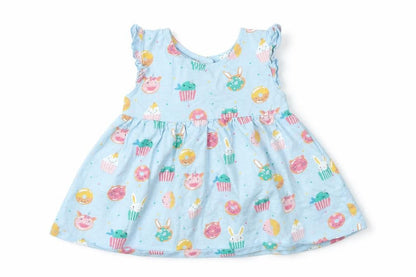 Blue Zoo Girls Blue Animal Print  Fit & Flare  Size 3-6 Months