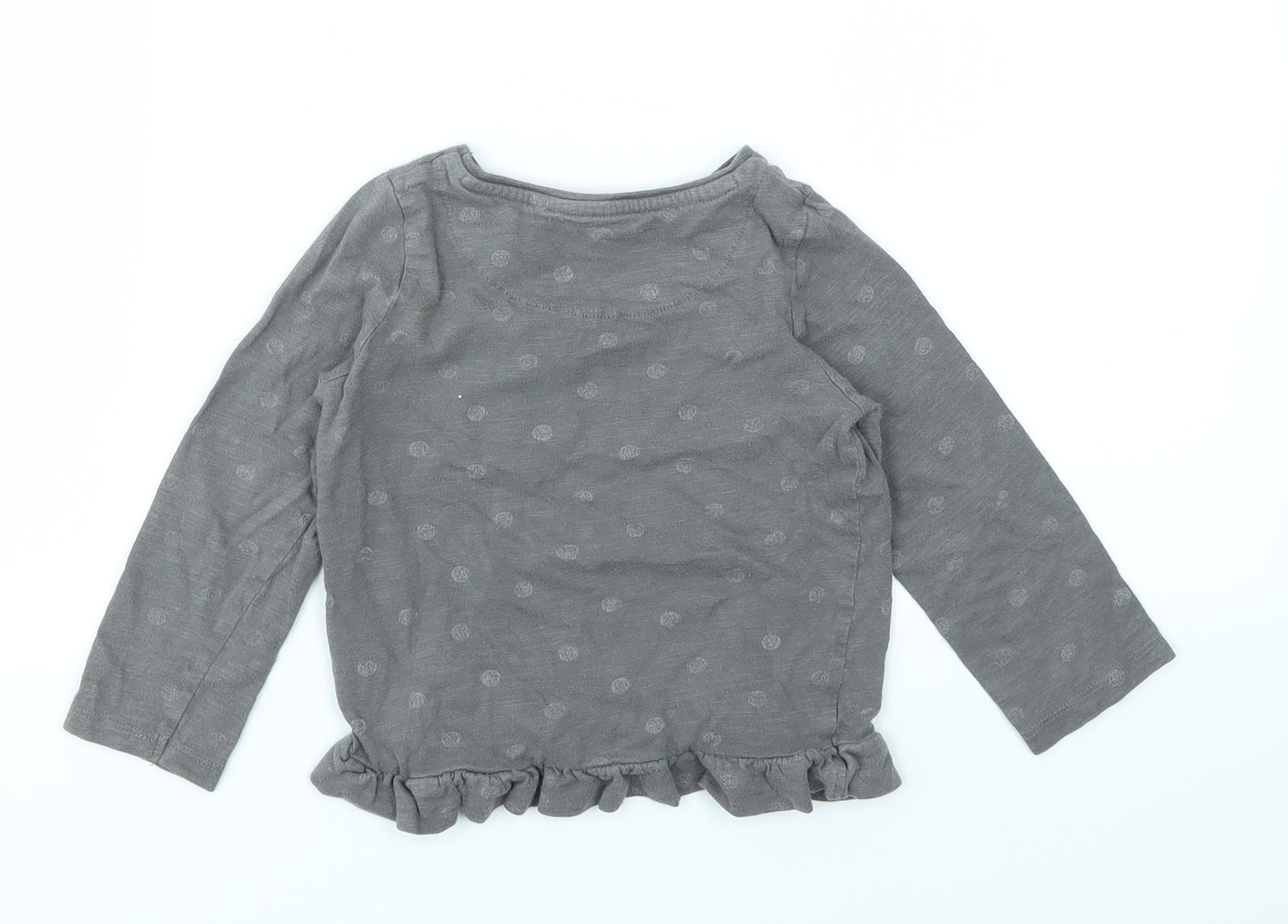 Nutmeg Girls Grey   Basic T-Shirt Size 2-3 Years