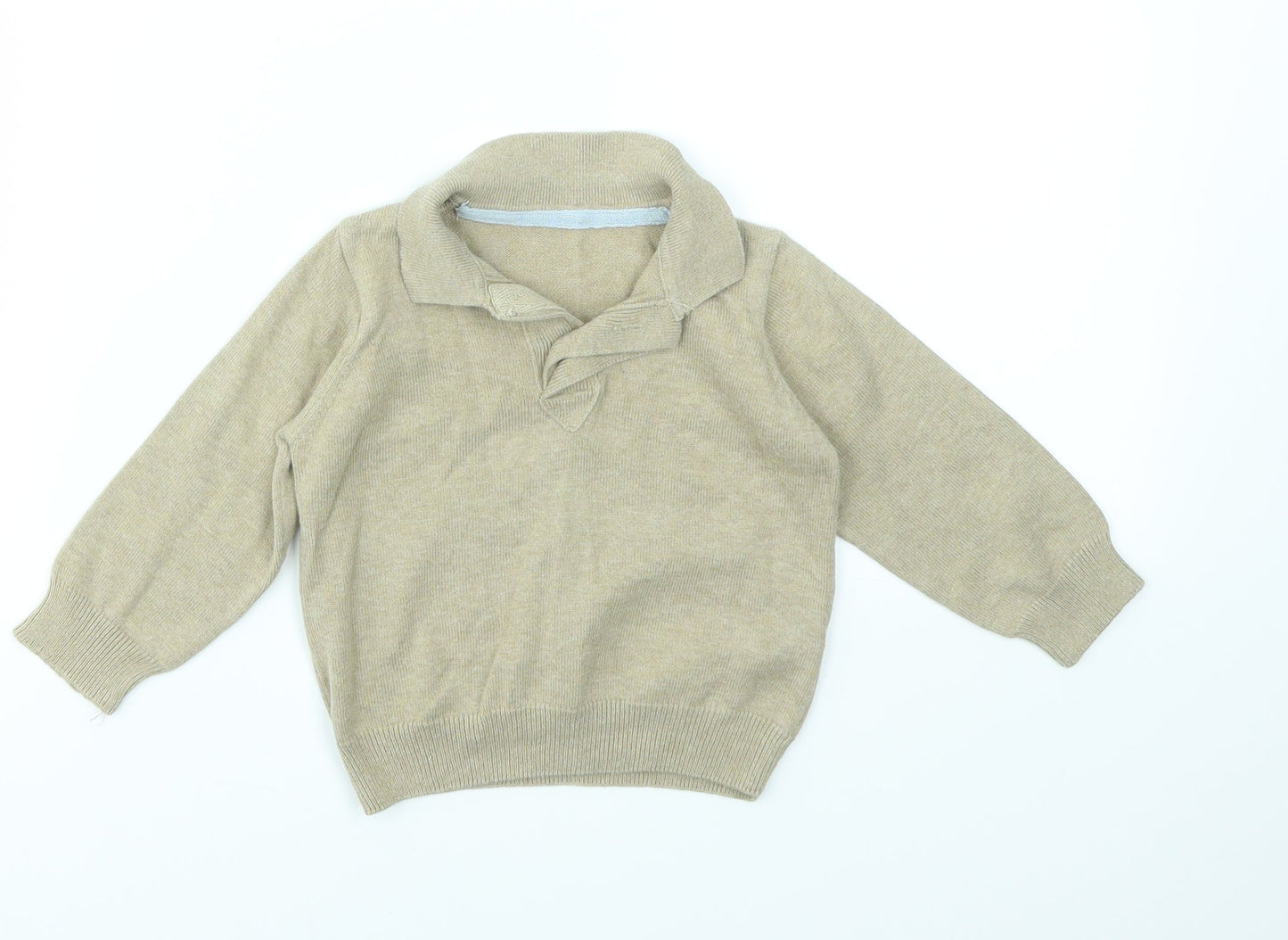 M Boys Beige   Pullover Jumper Size 9-12 Months