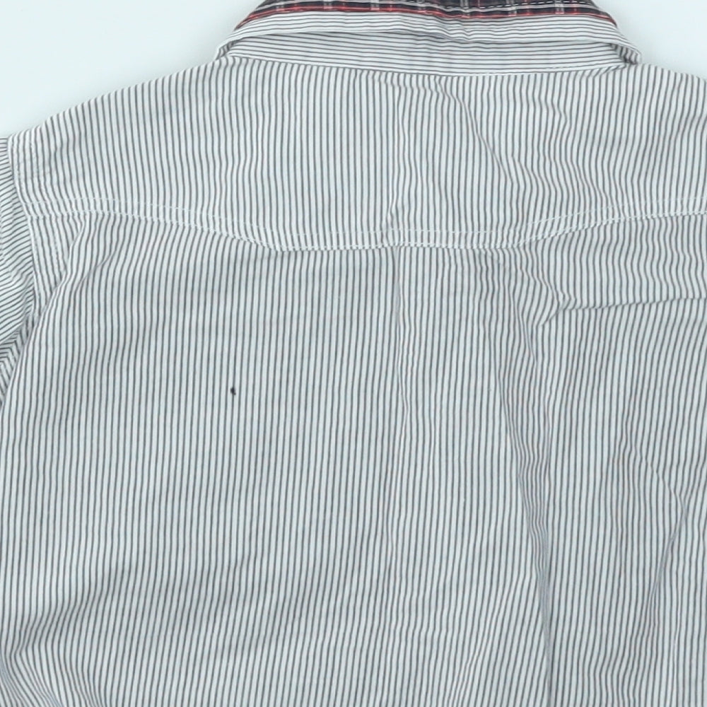 George Boys Grey Striped  Basic Button-Up Size 9-12 Months