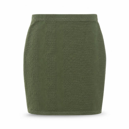 PRETTYLITTLETHING Womens Green   A-Line Skirt Size 4  - stretch waistband