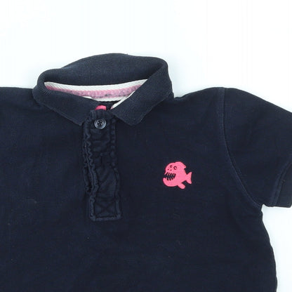 Next Girls Blue   Basic T-Shirt Size 6 Years