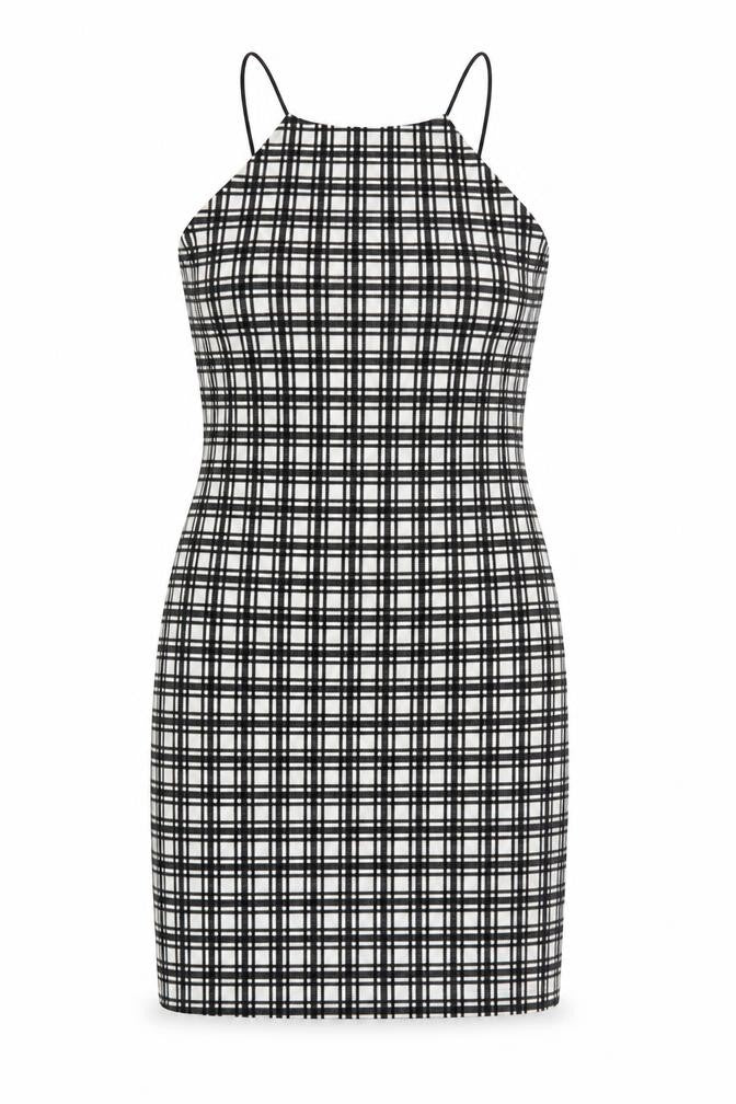 Boohoo Womens Multicoloured Check  Fit & Flare  Size 6