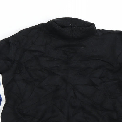 Marks & Spencer Girls Black Striped  Pullover Jumper Size 11-12 Years