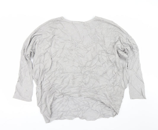 Studio Womens Grey   Basic T-Shirt One Size