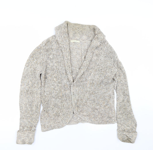 M&S Womens Beige   Cardigan Jumper Size 8