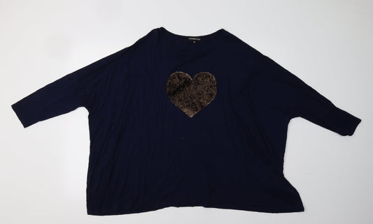 cotton cub Womens Blue   Pullover Sweatshirt Size L
