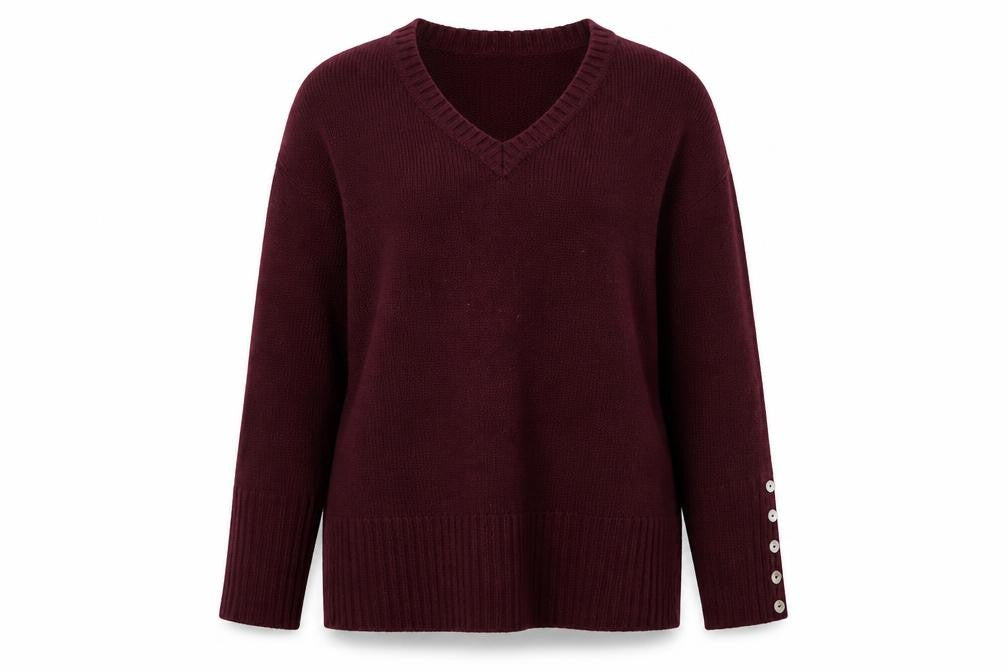aprodnetz Womens Purple  Knit Pullover Sweatshirt Size 12
