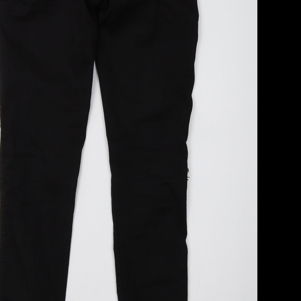 Preworn Womens Black  Denim Skinny Jeans Size 28 L31 in