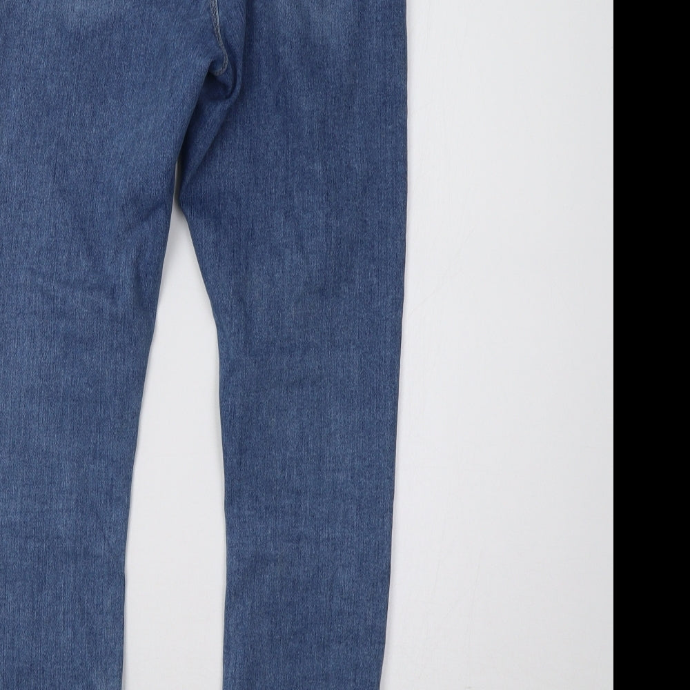 ASOS Womens Blue  Denim Skinny Jeans Size 28 L32 in