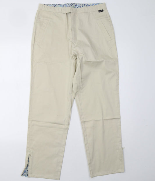 mouse Womens Beige   Trousers  Size 14 L31 in