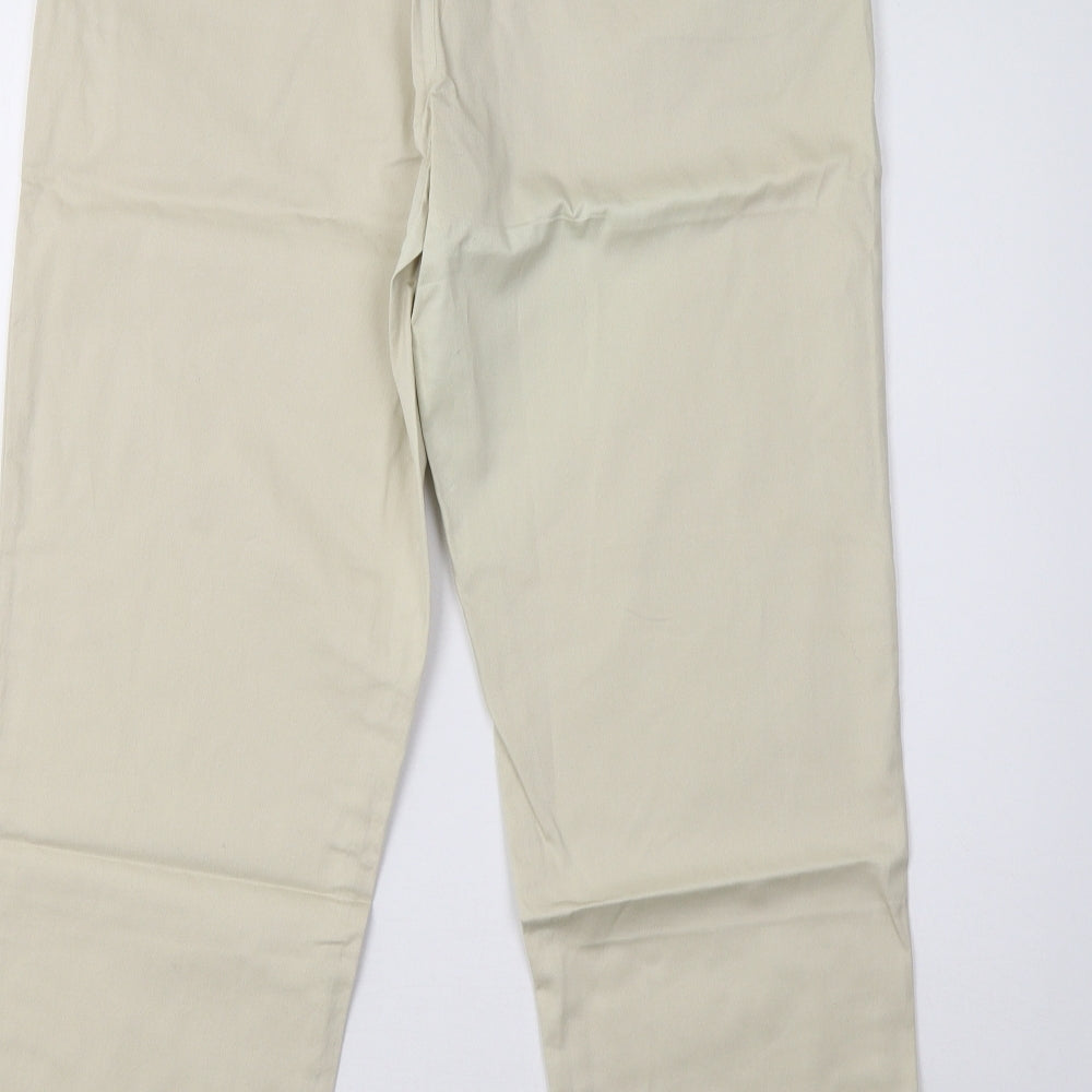mouse Womens Beige   Trousers  Size 14 L31 in
