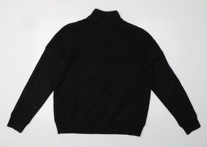 Preloved saisnburys Mens Black   Pullover Sweatshirt Size L - Back
