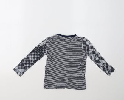 TU Boys Blue Striped  Pullover Jumper Size 24 Months