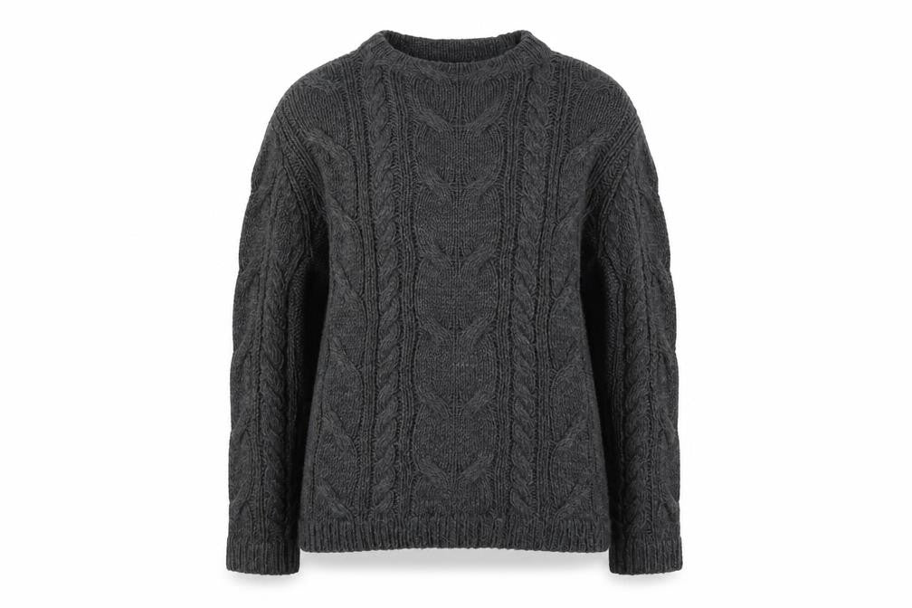 Mango Womens Grey  Knit Pullover Sweatshirt Size S