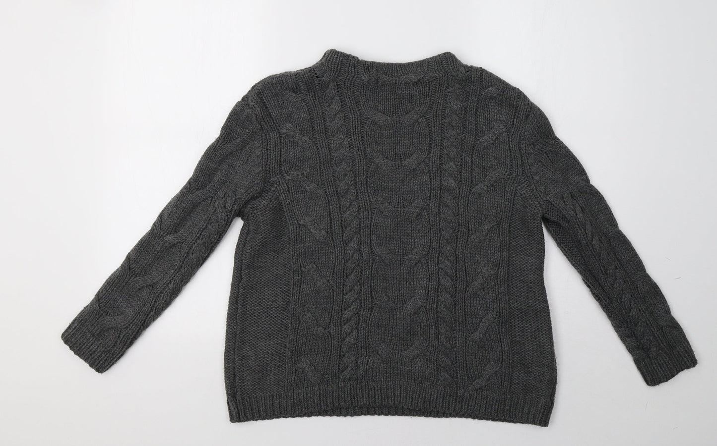 Mango Womens Grey  Knit Pullover Sweatshirt Size S