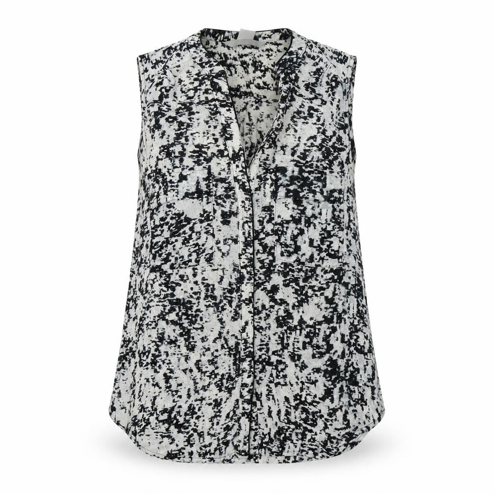 H&M Womens Grey   Basic Button-Up Size 6